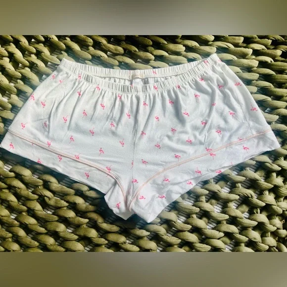 Eberjey White and Pink Flamingo Pajama Set - Picture 4 of 7